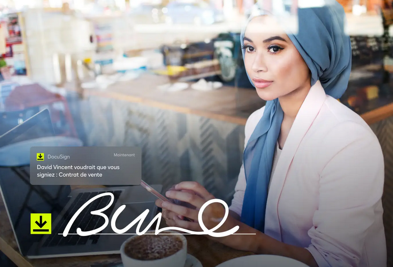Interface de signature électronique pour la gestion des contrats RH et clients